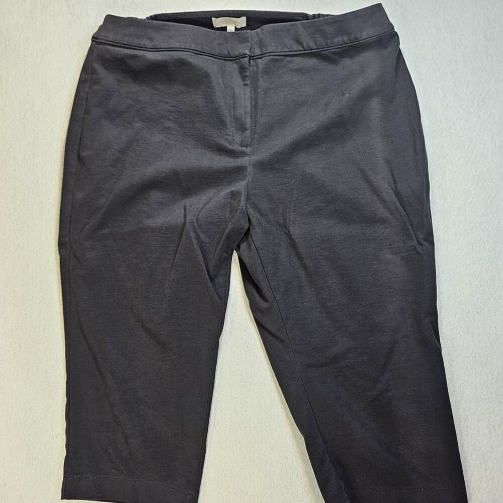 Talbots Black Perfect Skimmer Capri Sz 22W Pants
